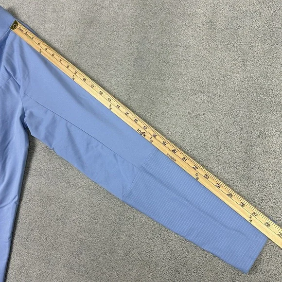 Kjus Jacket Womens Large 40 Blue Nina Midlayer Windbreaker Golf Course Logo - Picture 9 of 10